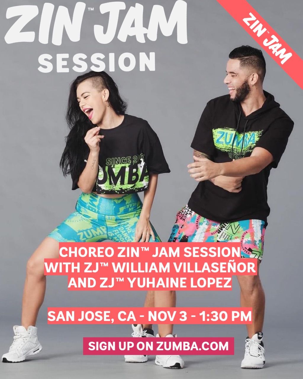 ZIN\u2122 JAM with ZJ\u2122 WILLIAM VILLASE\u00d1OR and ZJ\u2122 YUHAINE LOPEZ + Choreo [SAN JOSE]