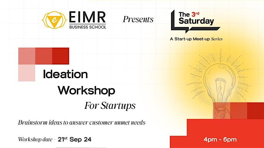 The 3rd Saturday - Ideation Workshop for Startups