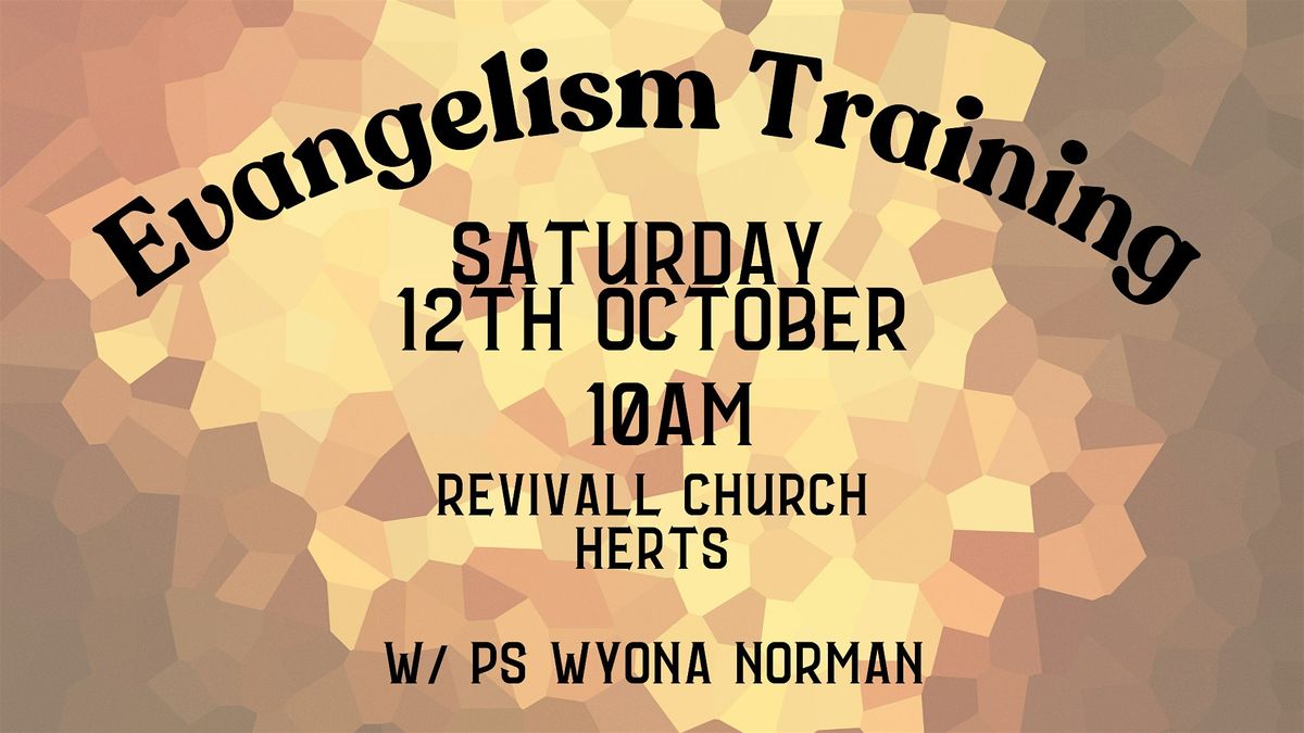 Evangelism Training - October