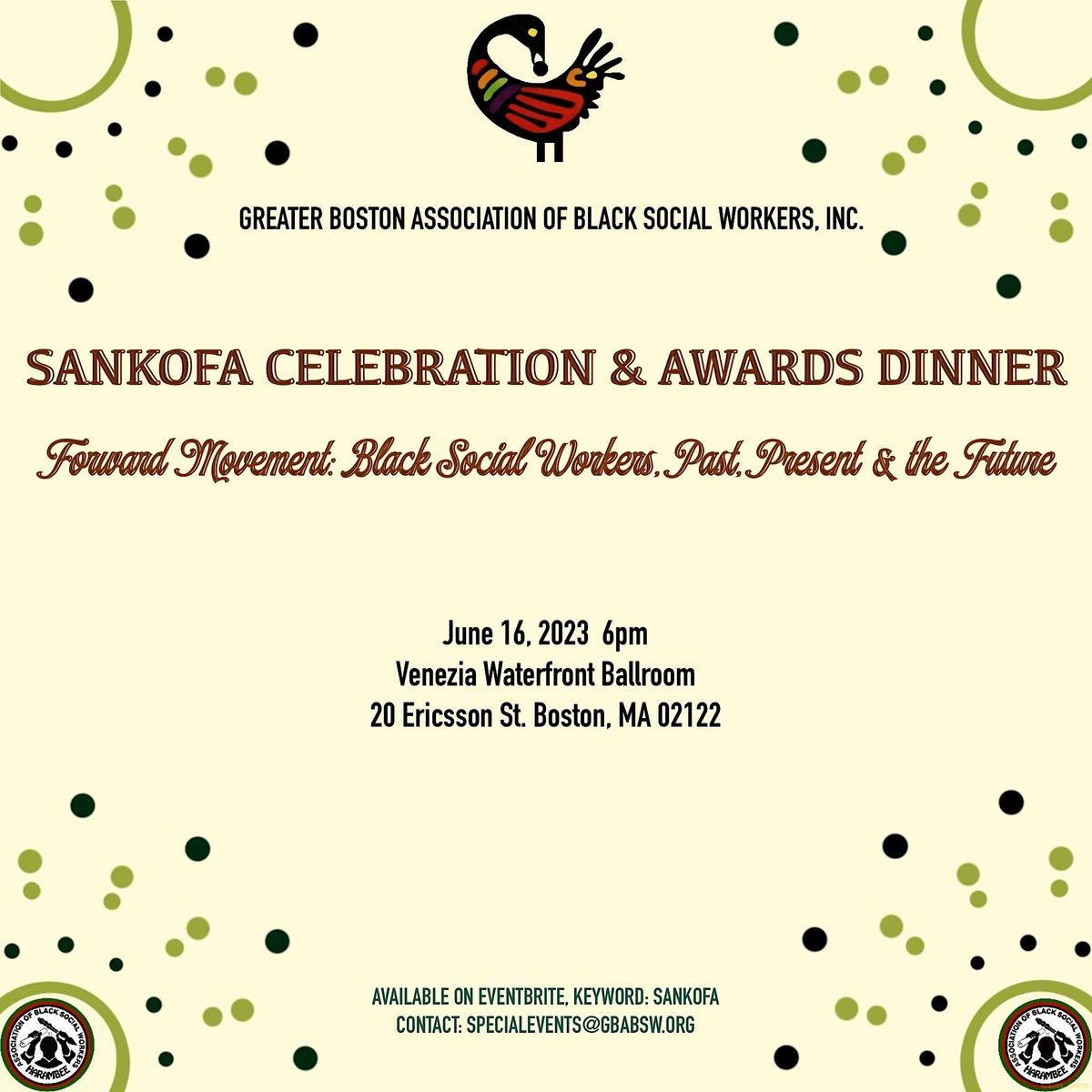 Sankofa 2023 Celebration And Awards Dinner Venezia Waterfront Ballroom Boston 16 June 2023 