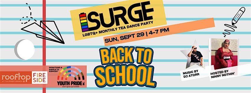 SURGE: Back to School - LGBTQ+ Rooftop Tea Dance