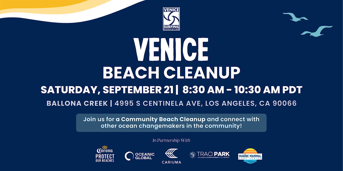 Oceanic Global & Venice Surfing Association Community Cleanup Ballona Creek