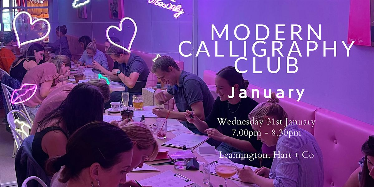 Modern Calligraphy Club - March Hart + Co, HART + CO, Royal Leamington ...