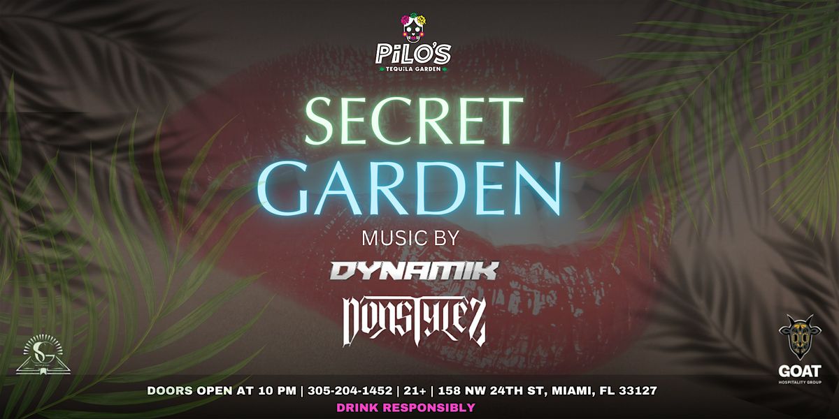 Unlock the Secret Garden: Doors Open at 10 PM in Miami!