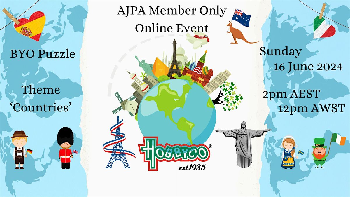 AJPA Member Exclusive Online Social Puzzle Event - 16 June 2024
