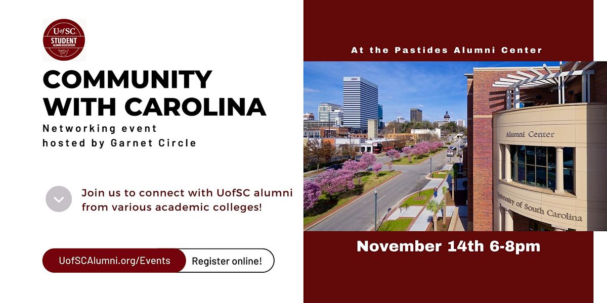 Community with Carolina: Student and Alumni Networking Social, Pastides ...