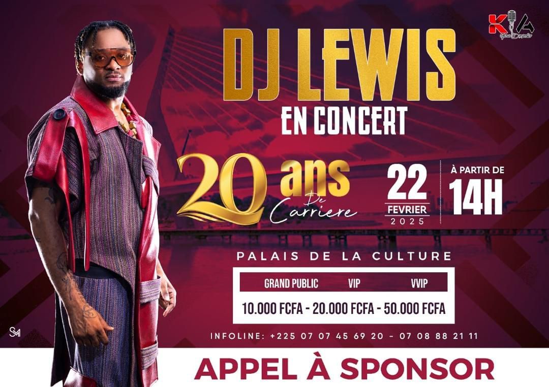 CONCERT 20 ANS DE CARRI\u00c8RE DE DJ LEWIS