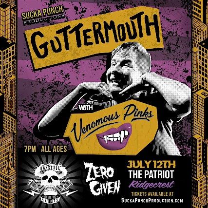 GUTTERMOUTH WITH THE VENOMOUS PINKS ZERO GIVEN BARSTOOL SAINTS
