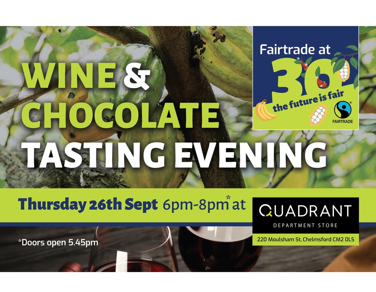 Fairtrade Wine & Chocolate Tasting Evening