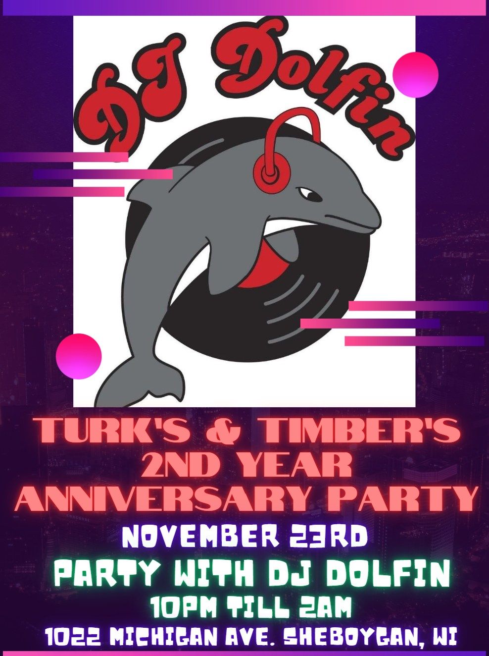 TURK'S & TIMBER'S SECOND YEAR ANNIVERSARY PARTY!