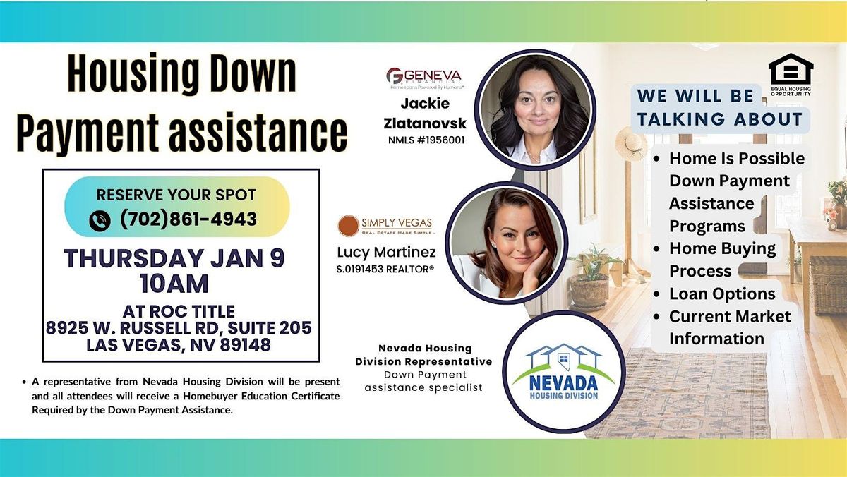 Housing Down Payment Assistance Home Buyer Session