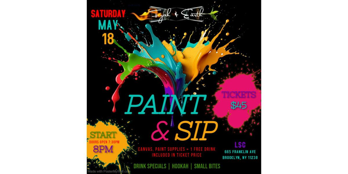 Fyah & Earth's Paint & Sip (A 21+ Event)