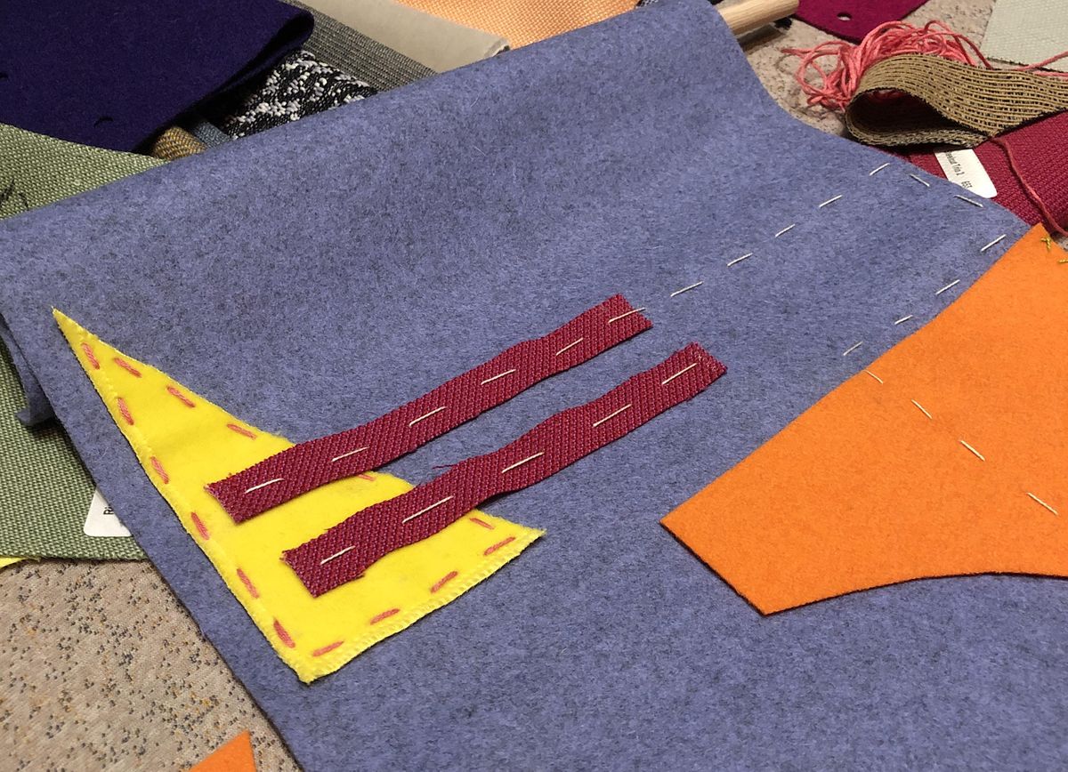 Make a textile offcut wall-hanging with Isobel Fletcher