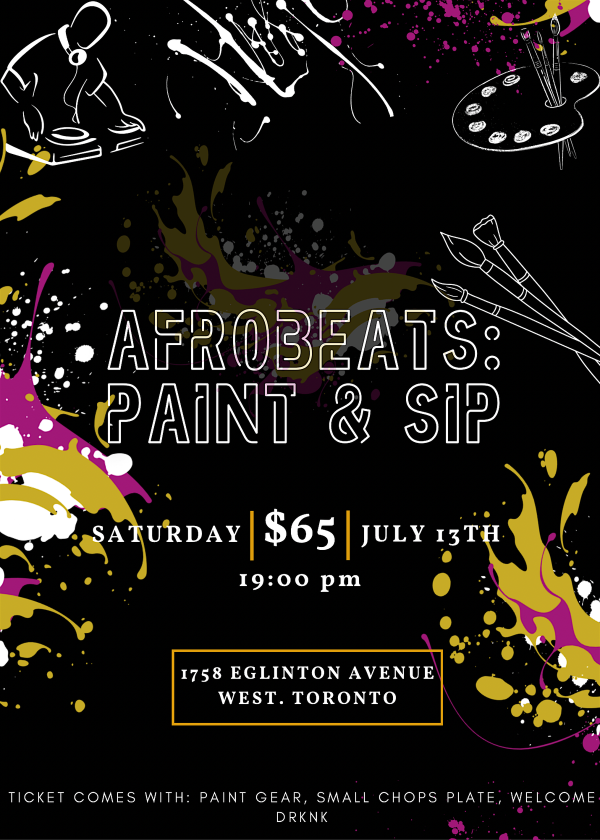 Paint & Sip: Afrobeats Edition