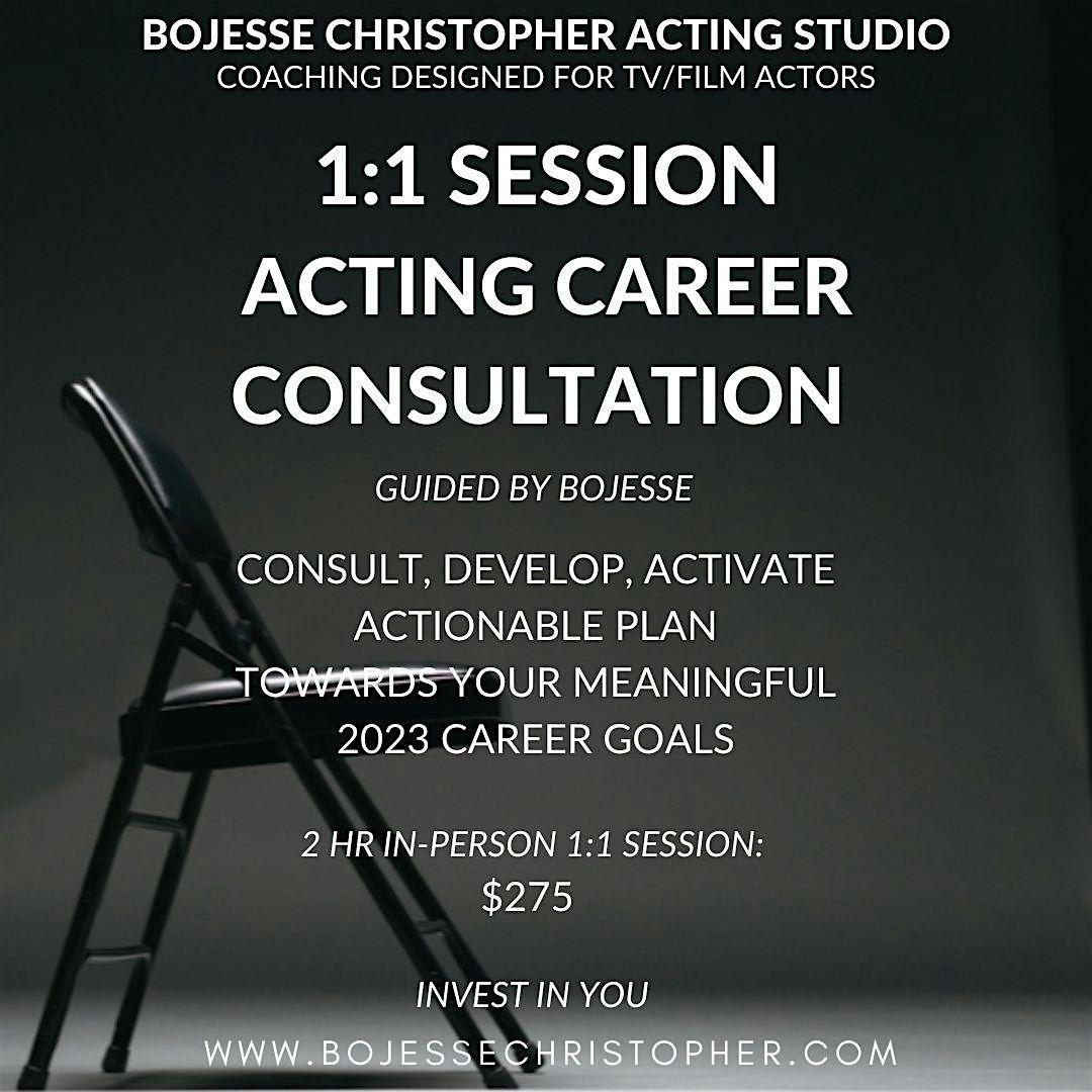 Acting Career Consultation TV\/Film  (1:1 In-Person & Live Virtual Sessions)