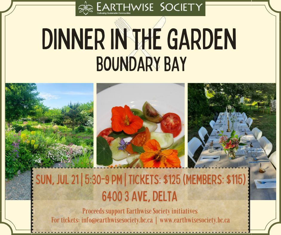 Earthwise Dinner in the Garden