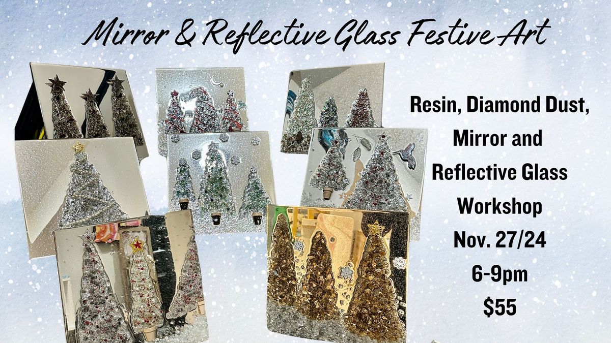 Mirror & Reflective Glass Festive Art