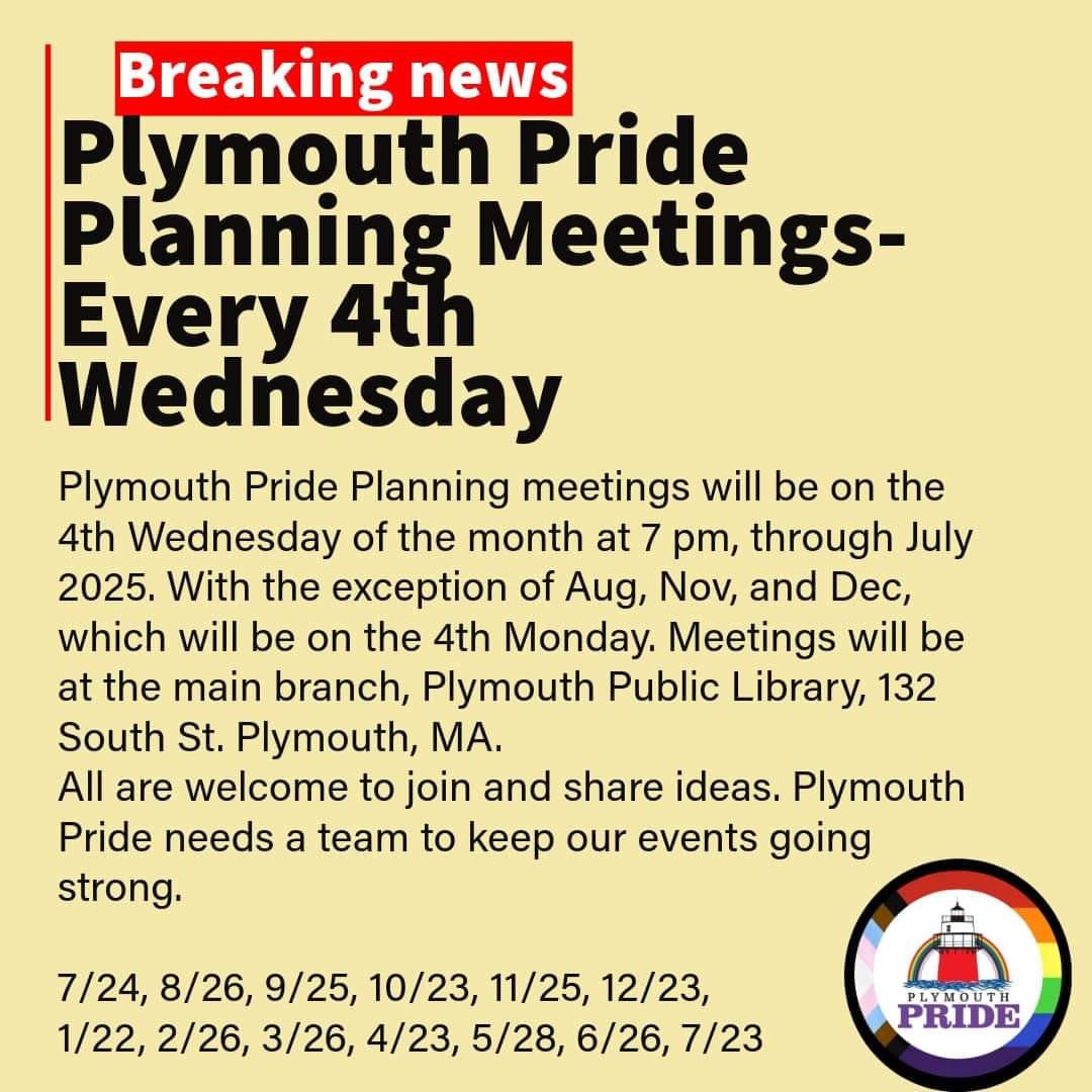 Plymouth Pride Planning Meetings-