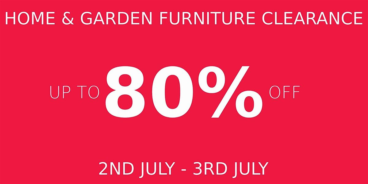 Bridgman Home & Garden Furniture Clearance Event in Guildford