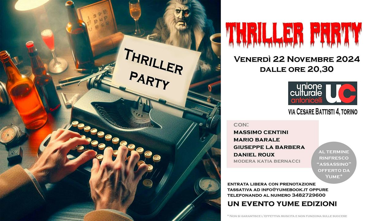 THRILLER PARTY A TORINO