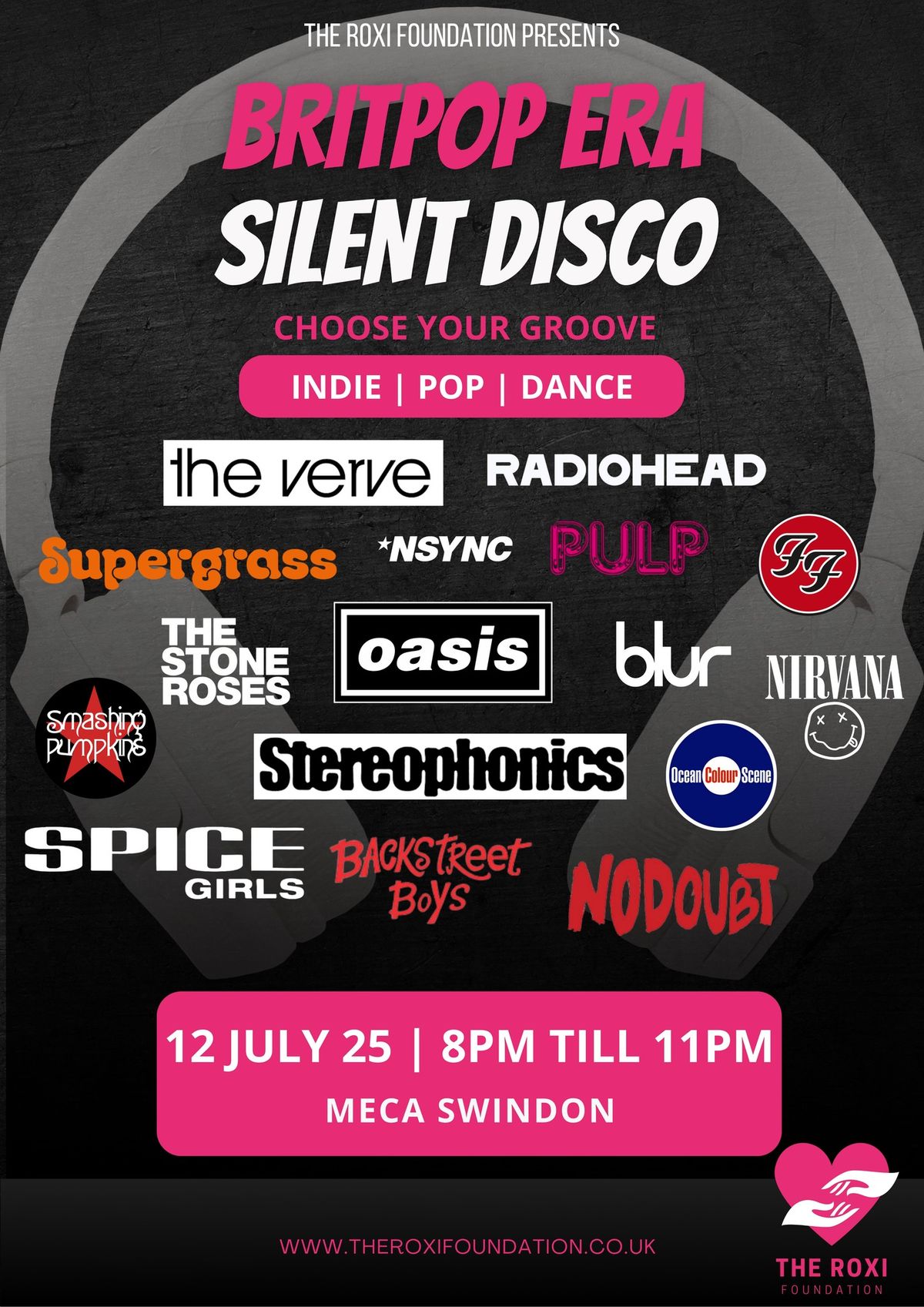 Britpop Era Silent Disco