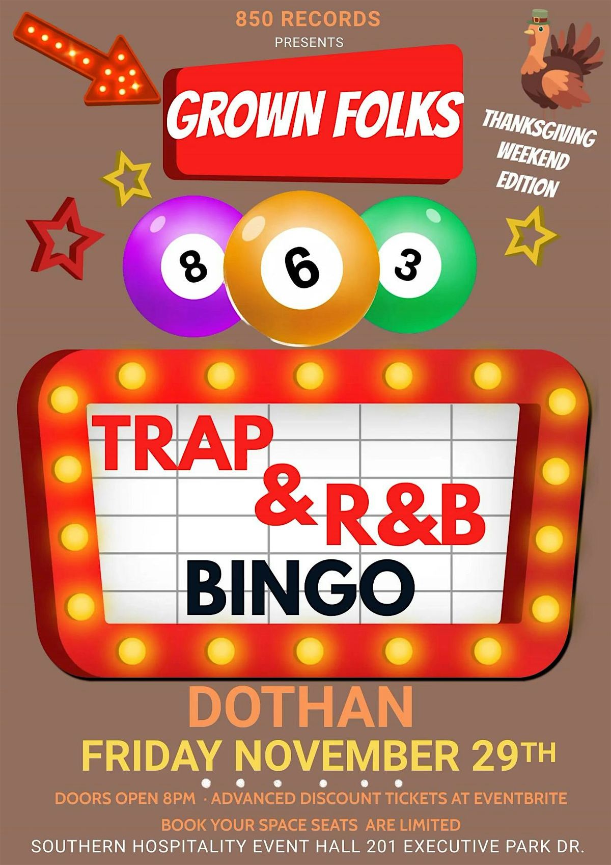 TRAP & R&B BINGO DOTHAN