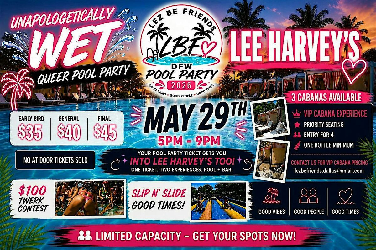 UNAPOLOGETICALLY WET QUEER POOL PARTY