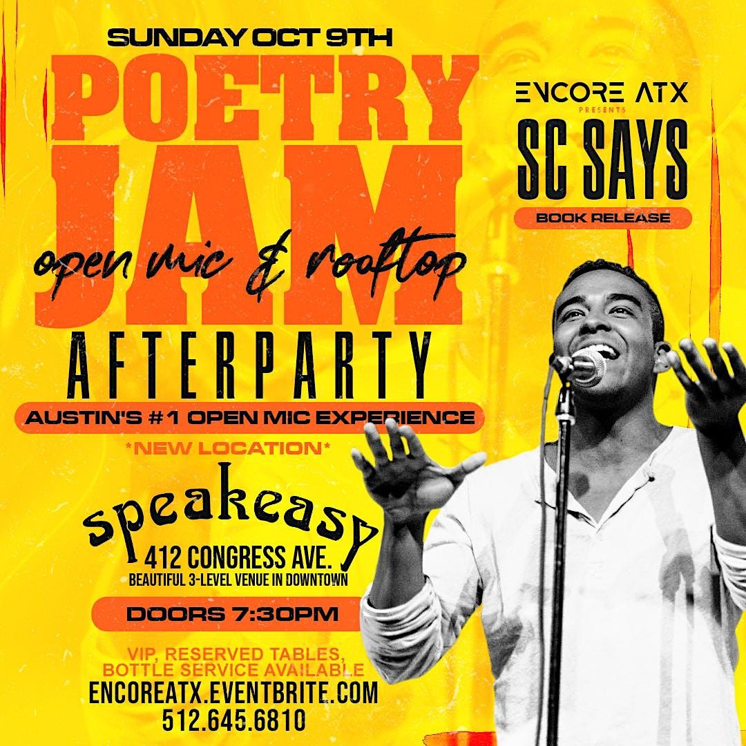 Poetry Jam: Open Mic + Rooftop After-Party | 10.9