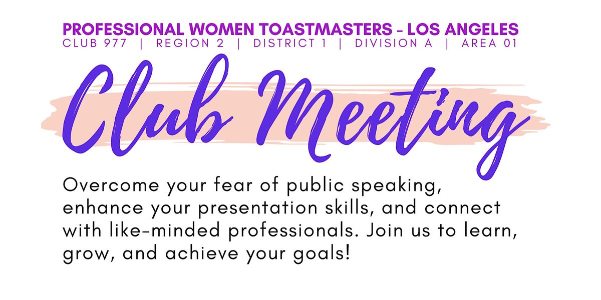 Professional Women Toastmasters