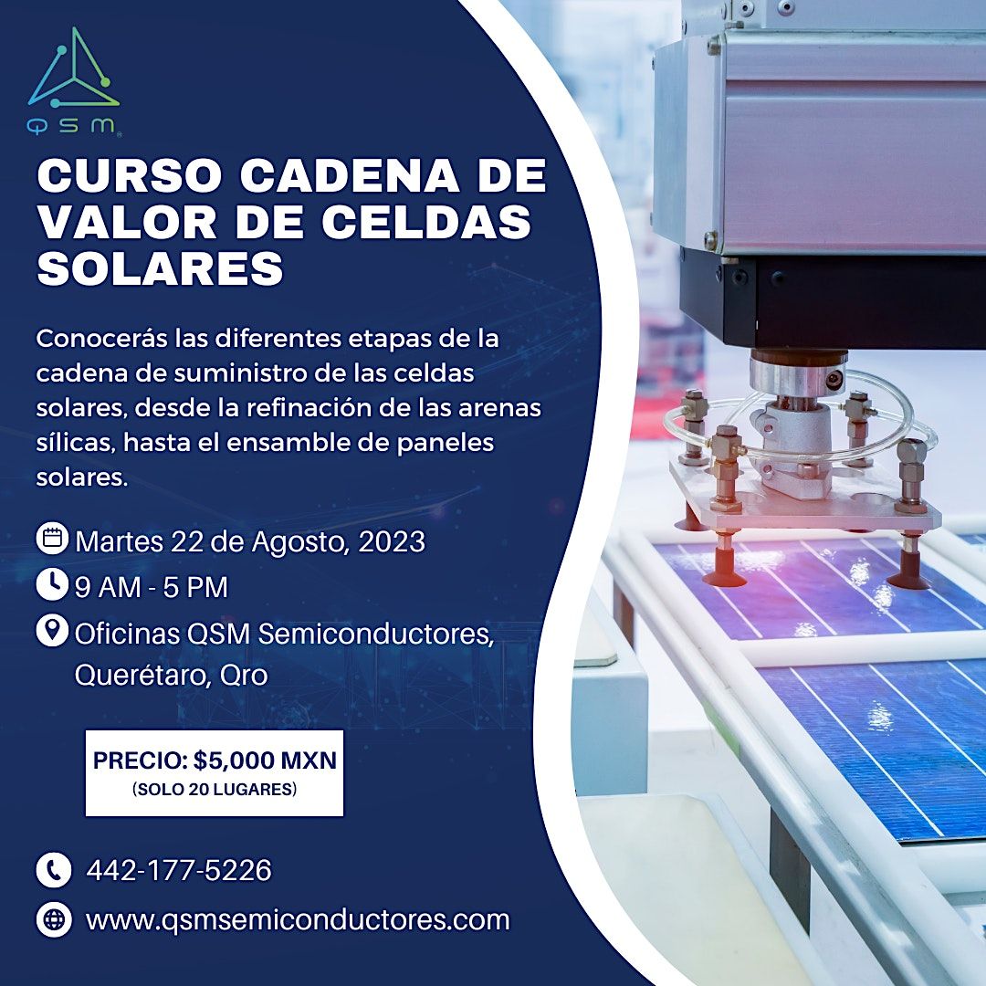 Curso Cadena de valor de Celdas Solares