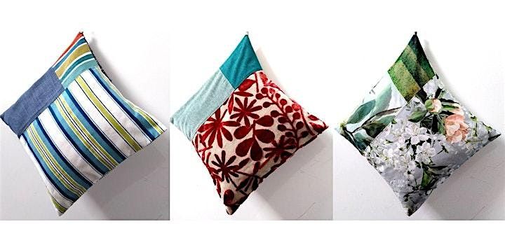 Create and sew your own patchwork cushion cover