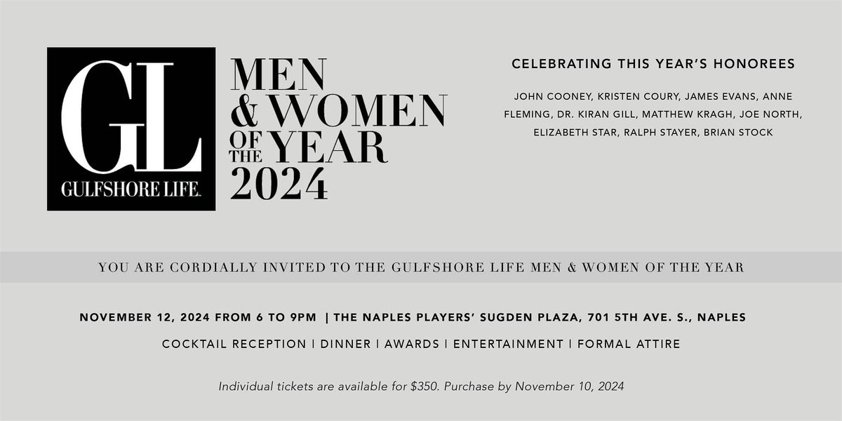 Gulfshore Life's 26th Annual Men & Women of the Year