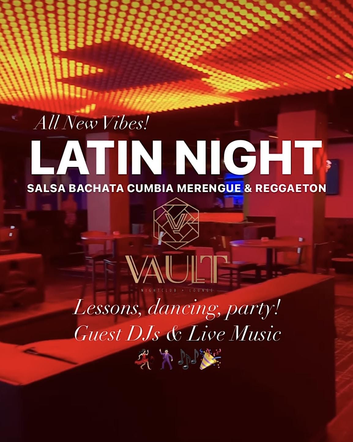 Latin Friday! Salsa & Bachata Party at the all new VAULT! 11/04, Vault