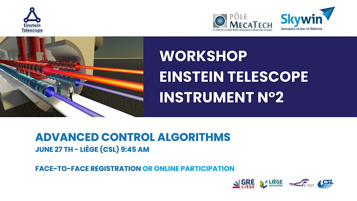 (Face-to-face) Workshop ET Instrument n\u00b02  > Advanced Control Algorithms