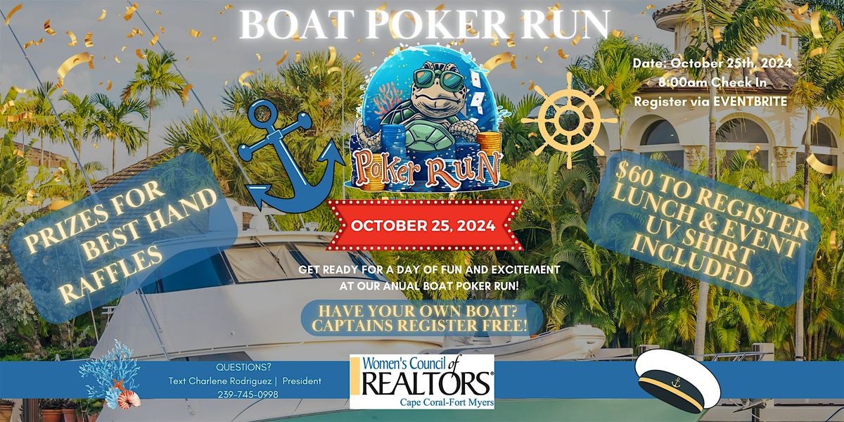 2024 WCR Boat Poker Run