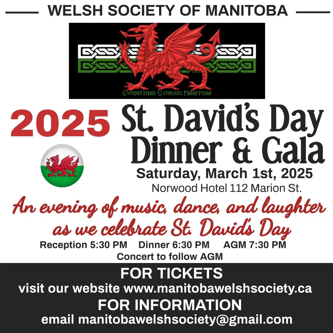 St. David's Day 2025 Gala Dinner & Concert