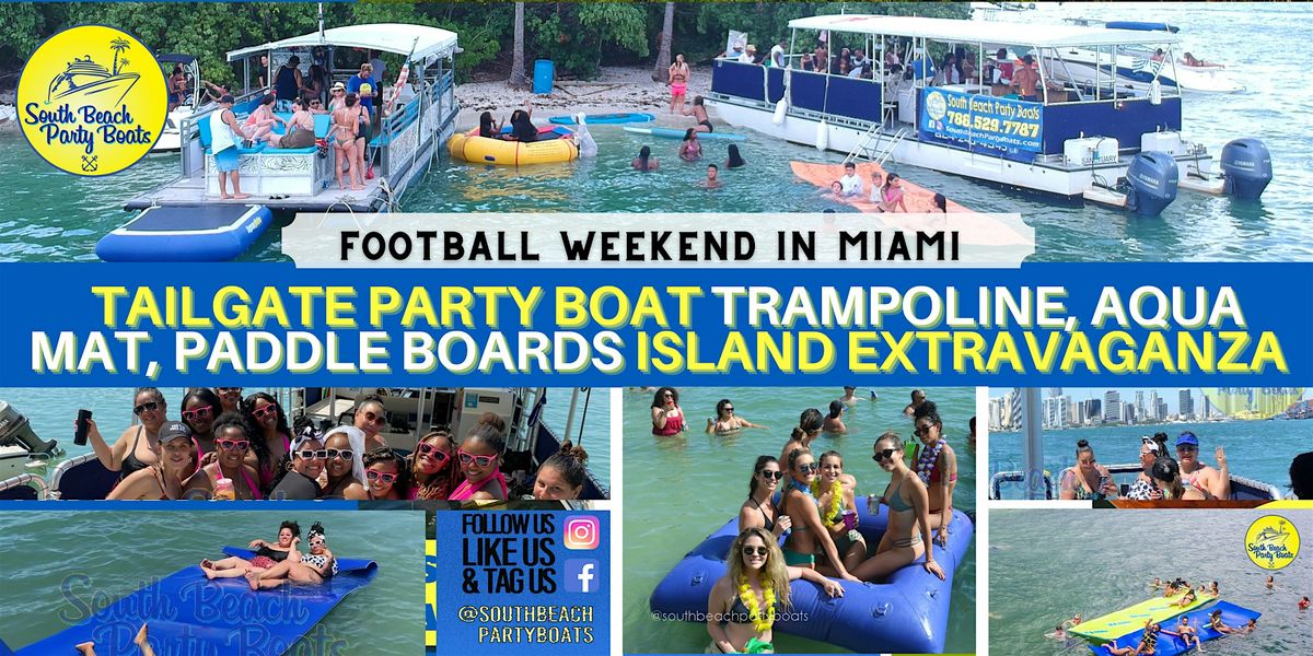 Buffalo Bills Miami Dolphins Tailgate Island BBQ & Boat Party Water ...