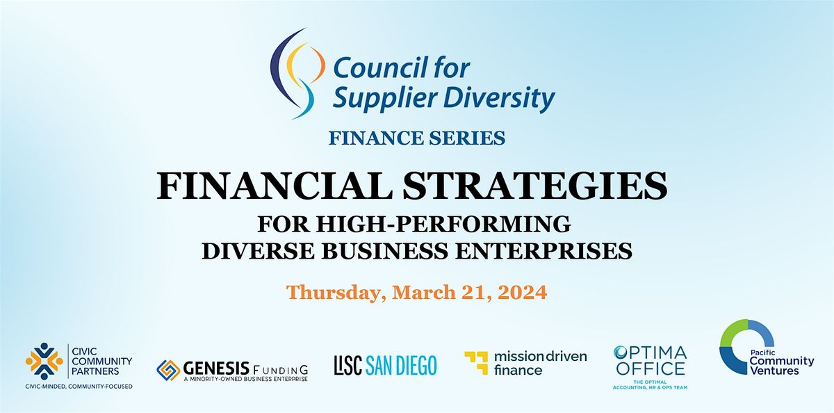 Financial Strategies for High-Performing Diverse Business Enterprises