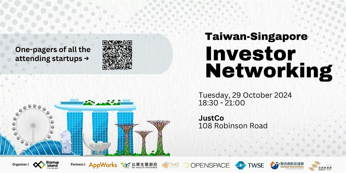 Investor Networking Event \u2013 by Startup Island TAIWAN