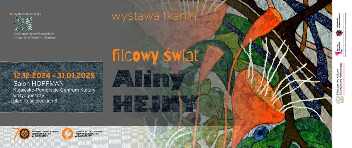 Wystawa \u201eFilcowy \u015awiat\u201d Aliny Hejny (od 12.12.2024 do 31.01.2025)