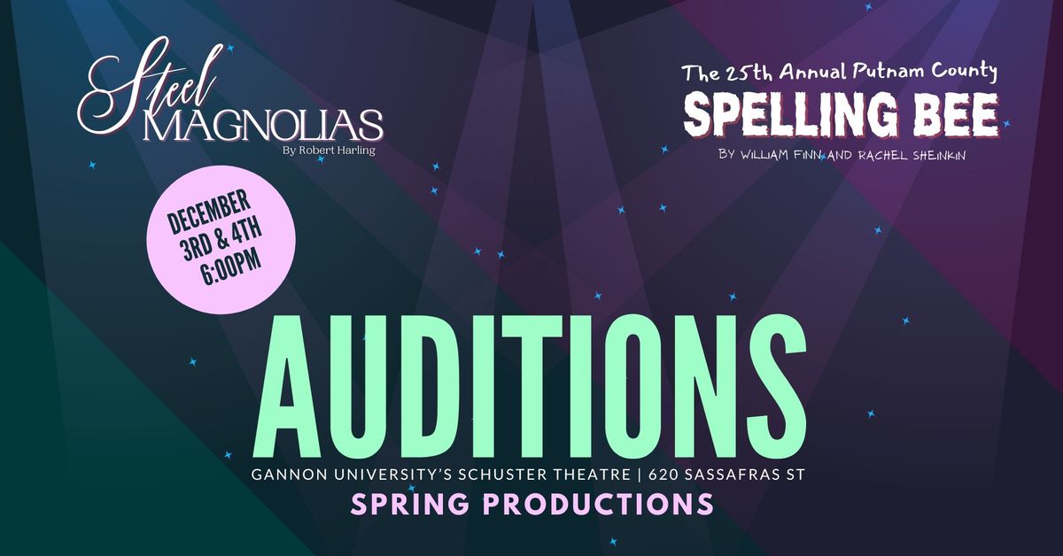 Spring Production Auditions