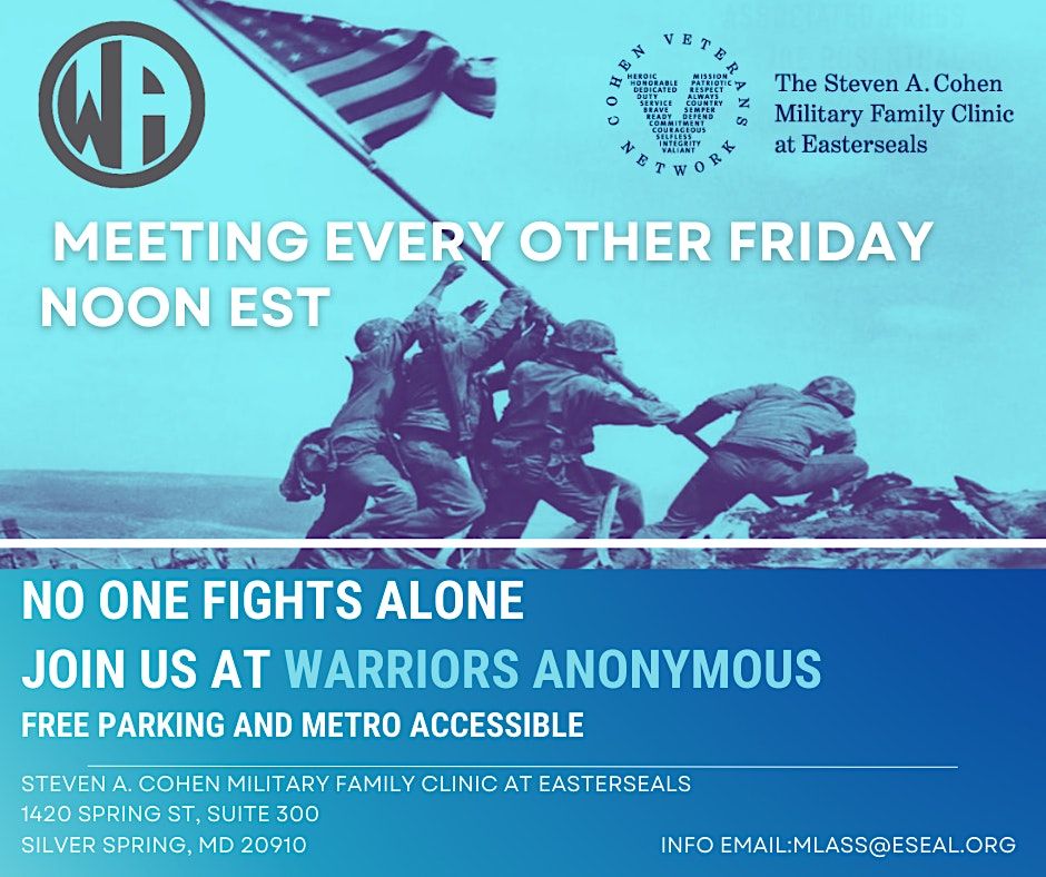 Cohen Warriors Anonymous Support Group (Registration NOT required)