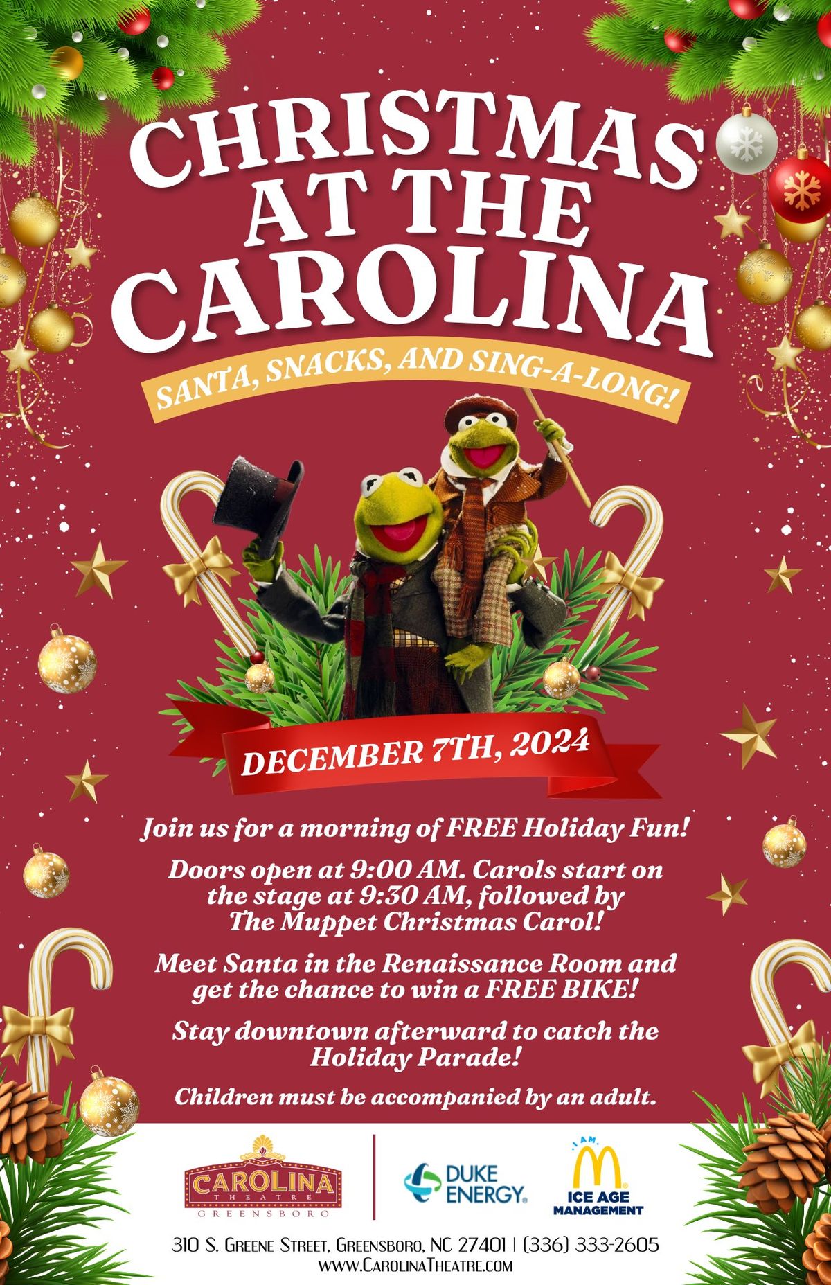 Christmas at the Carolina: A FREE family event!