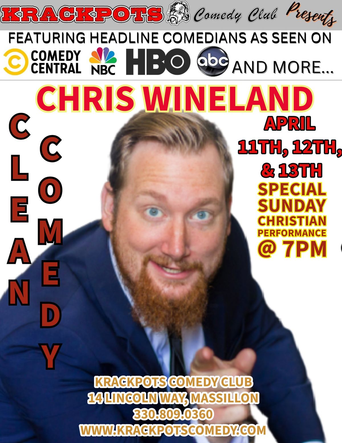 AN EVENING OF CLEAN COMEDY WITH CHRIS WINELAND