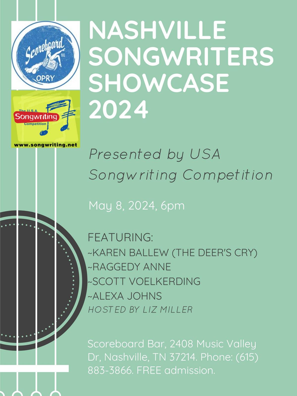 Nashville Songwriters Showcase 2024