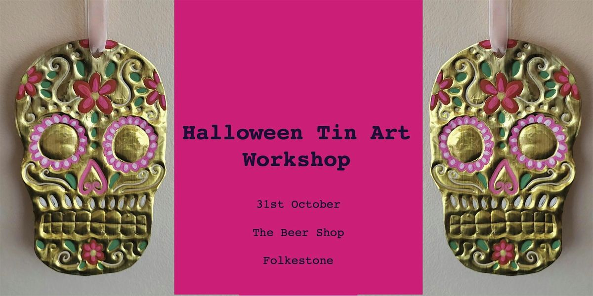 Halloween Tin Art Workshop with Dottie & Cloud