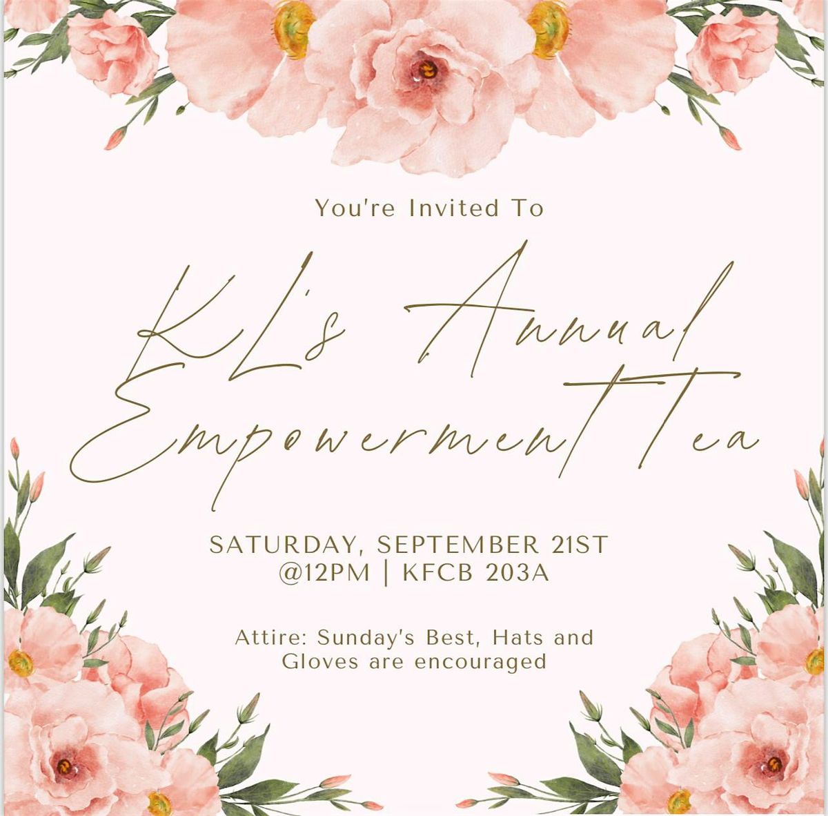 Kappa Lambda's Annual Empowerment Tea