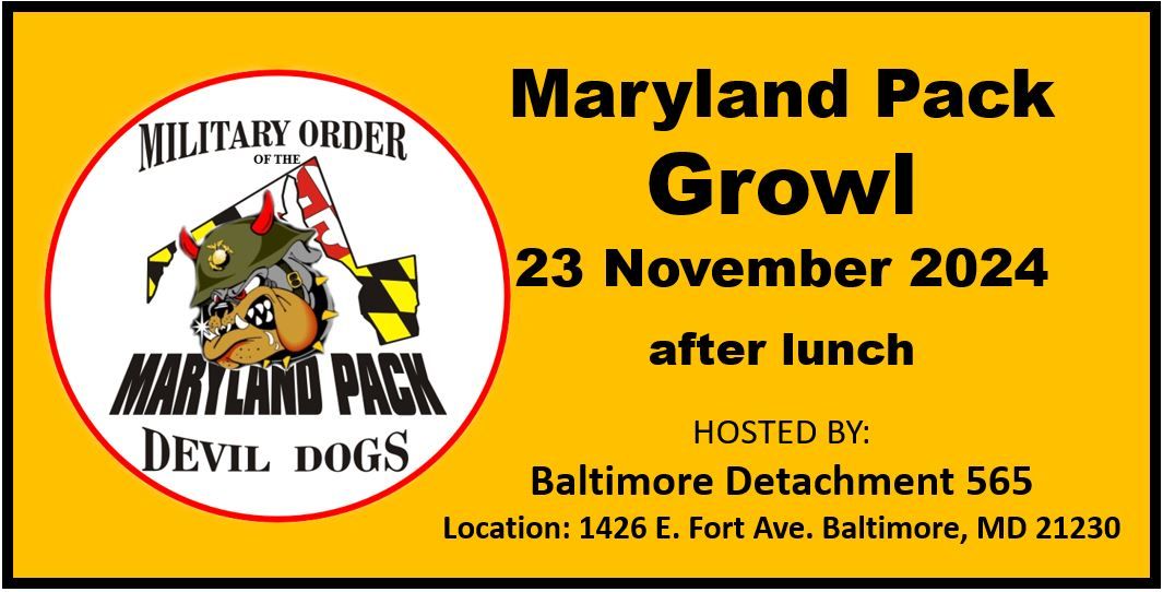 Maryland Pack Growl - November 2024