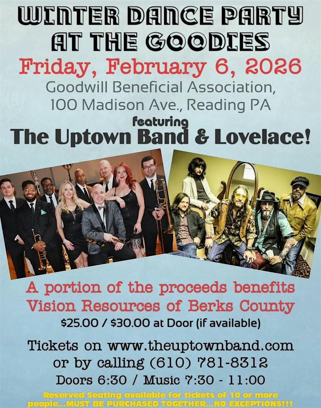 Winter Dance Party with The Uptown Band Lovelace The 70's Band