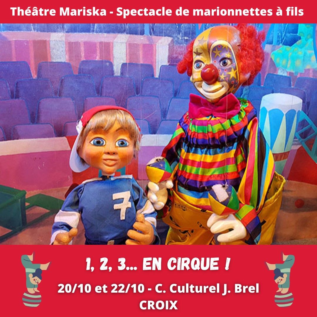 1, 2, 3 en Cirque ! - Spectacle de Marionnettes \u00e0 Fils